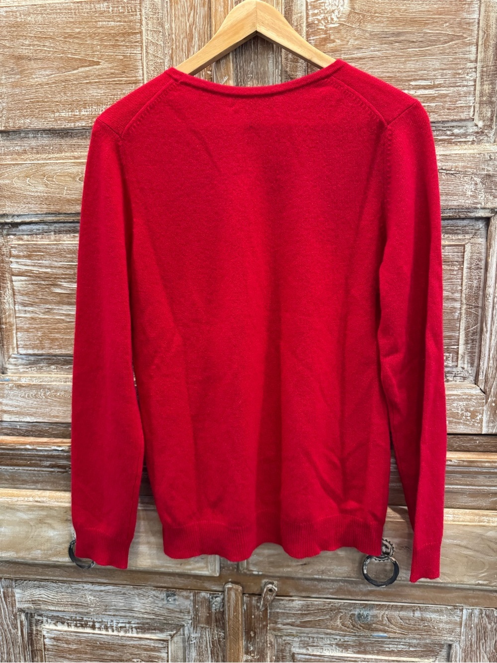 Cashmere Charter Club Soft Luxury Bright Red Crewneck Lightweight Sweater - Picture 2 of 9
